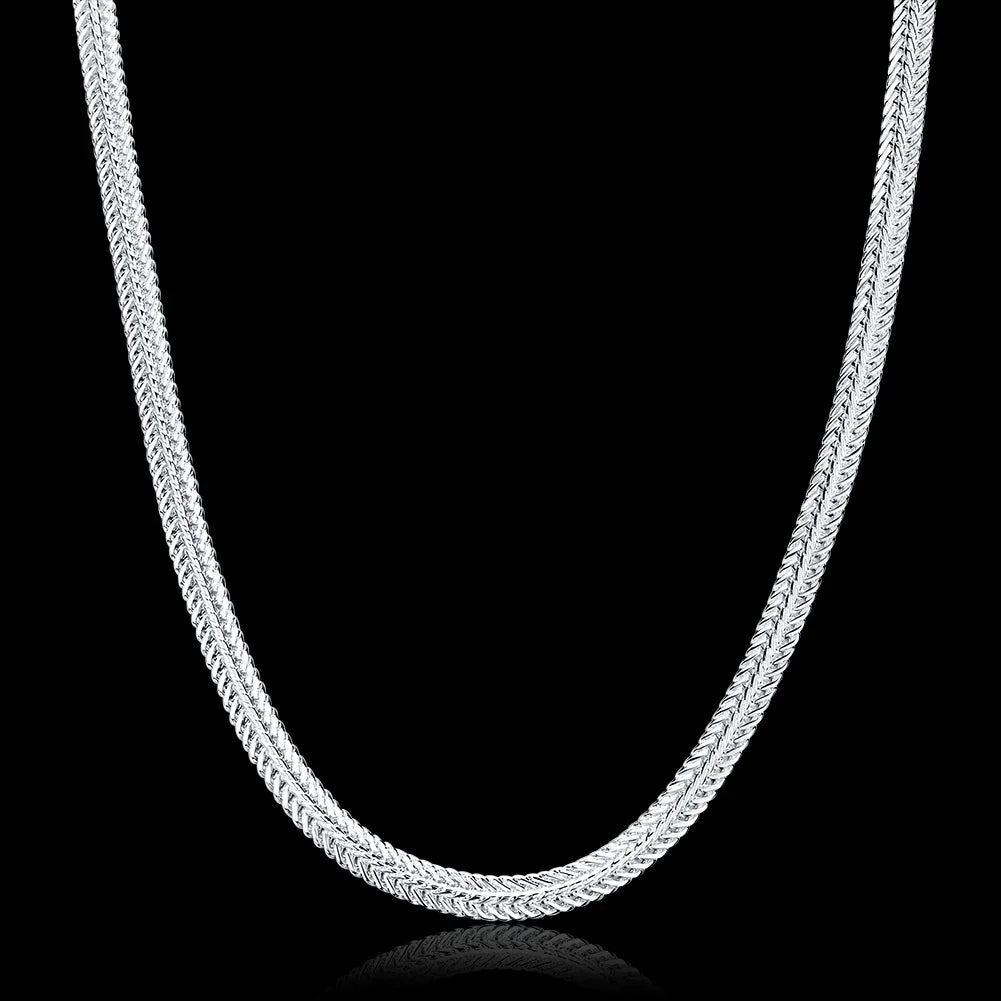925 sterling silver Snake chain Necklace Noble for women men jewelry designer