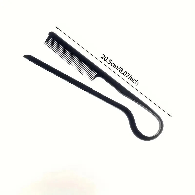 Hairdressing V-Comb Messy Hair Finishing Straightening Splint Comb - Hair Styling Tool