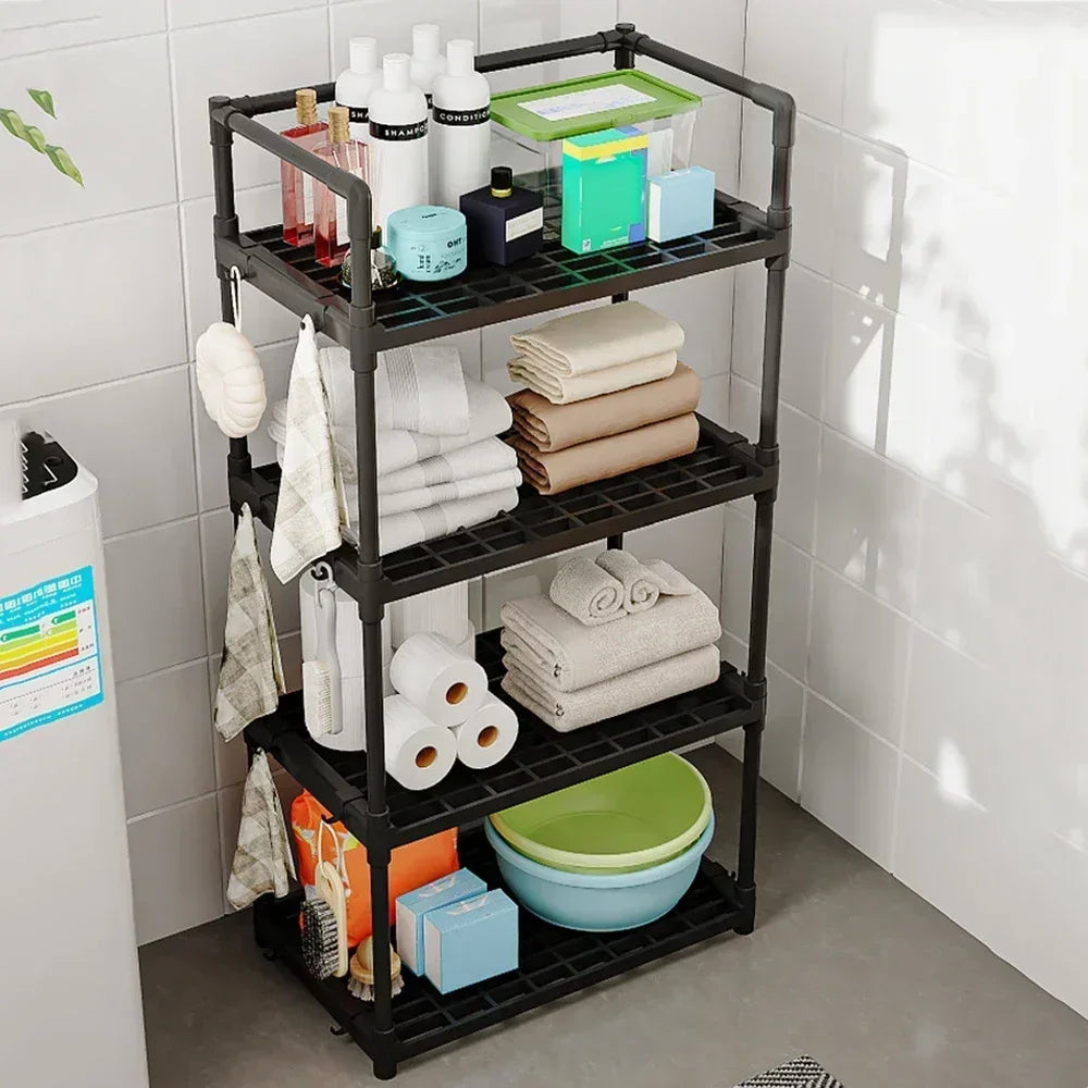 Kitchen Organization Storage Rack To Toilet Shelf Storage Shelf Stackable Basket Bathroom