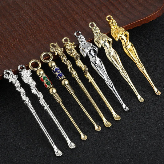 1PCS Retro Ear Spoons Portable Cleaning Tool Dragon Shape Ear-Pick For Wax Remover Cleaner Ear