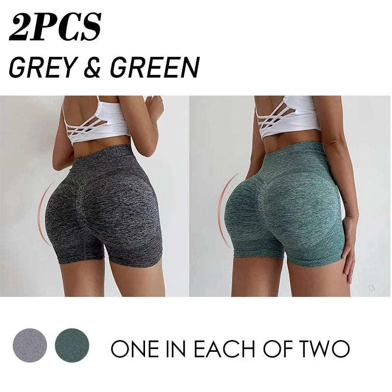 Women Yoga Shorts High Waist Workout Shorts Fitness Yoga Lift Butt Fitness Ladies Yoga Gym