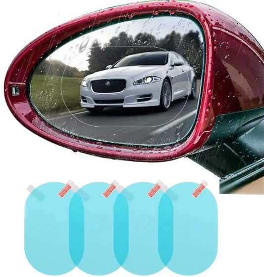 2PCS Car Sticker Rainproof Film For Car Rearview Mirror Car Rearview Mirror Rain Film Clear