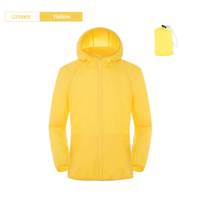 Camping Waterproof Jacket Men Women Windbreaker Men Raincoat