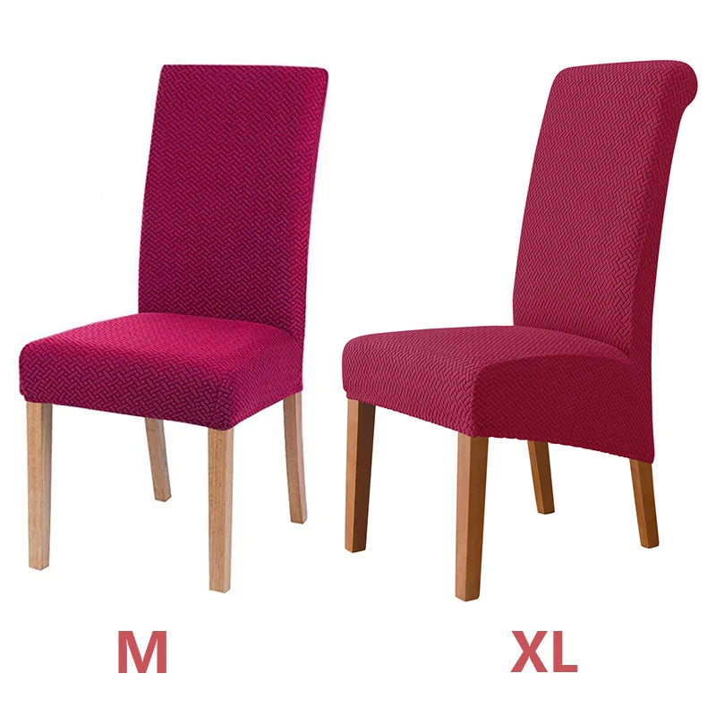 Polar Fleece Chair Cover Stretch XL Size Long Back Chair Covers Seat Covers With Back