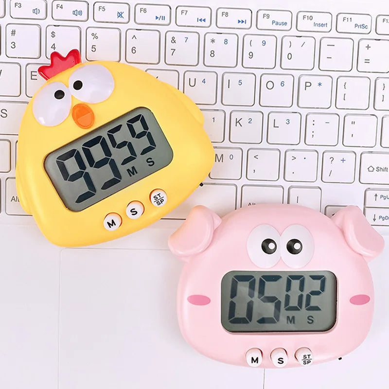 Digital Timer For Kid Study Kitchen Countdown Alarm Clock Child Study Timer Cute Animals