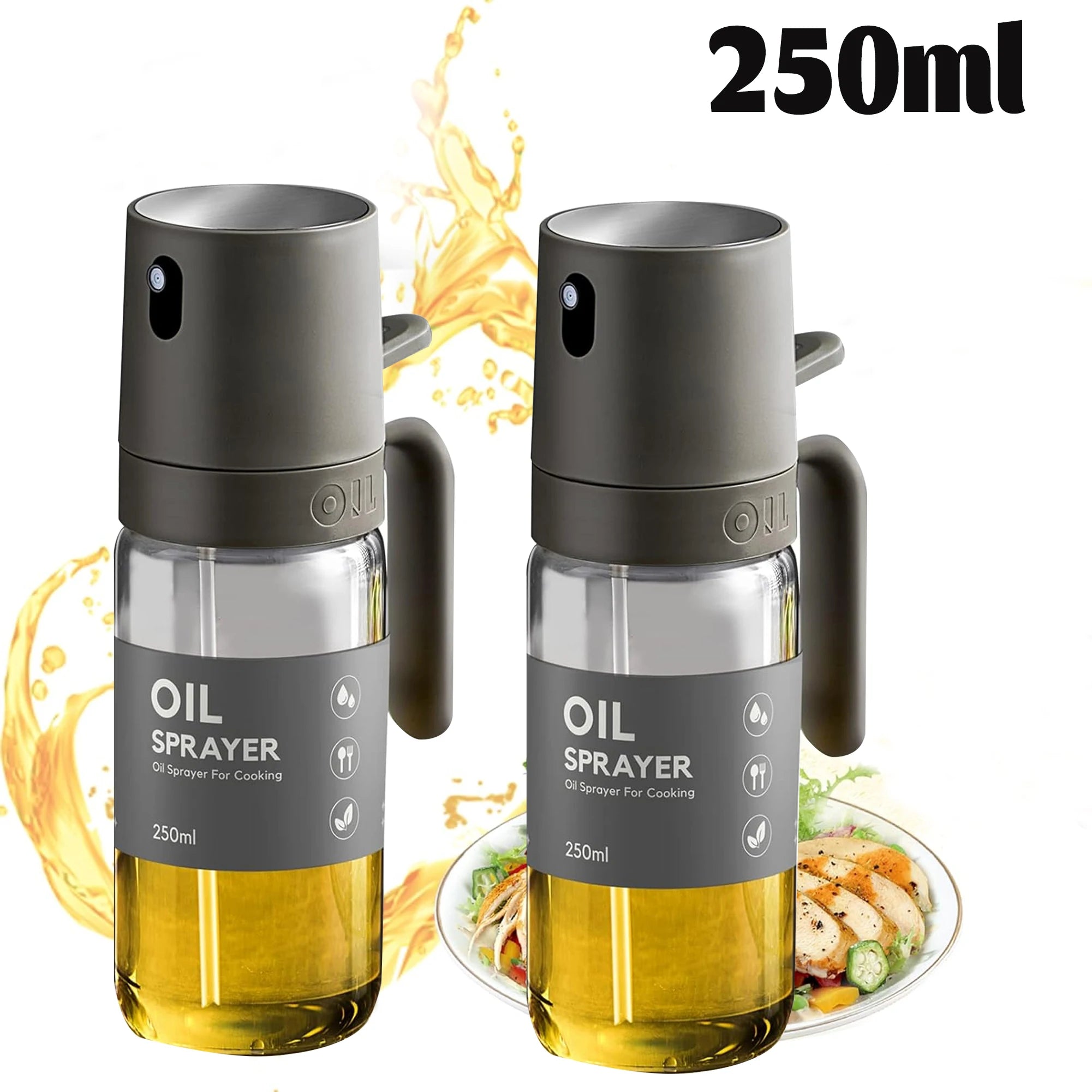 Kitchen Glass Oil Sprayer Bottle Olive Oil Sprayer Mister Spray Oil Dispenser Baking Kitchen Tool