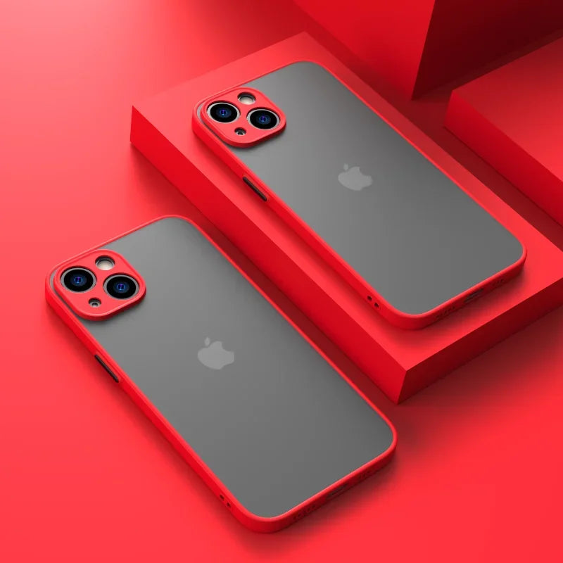 New Armor Bumper Shockproof Phone Case For iPhone Silicone Hard Cover Capa