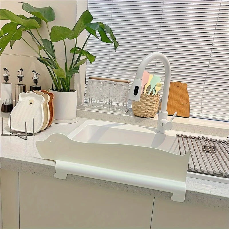 Kitchen Silicone Water Shield Household Sink Countertop Splash proof Water-blocking