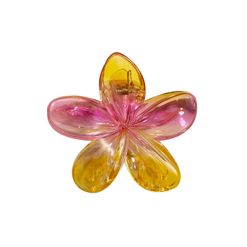 1/2pcs Fashion Women Beach Vacation Bohemia Egg Flower Hair Clips