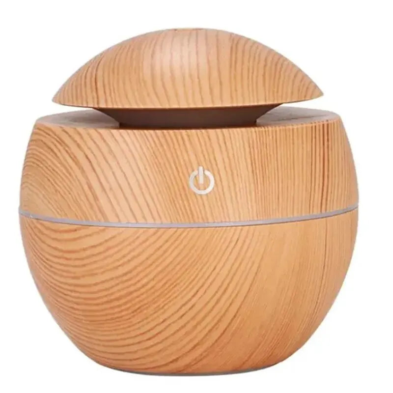 USB Ultrasonic Cool Mist Sprayer Essential Oil Fragrance Mini Home Wood Grain