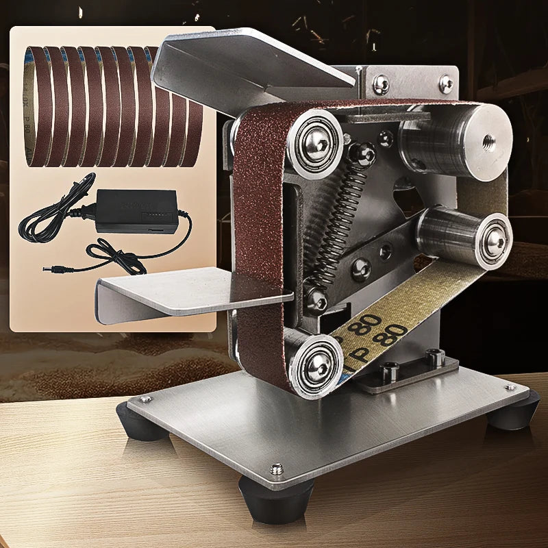 Mini Electric Belt Sander 220v 110v Belt Grinder Polishing Grinding Machine Cutter Edges