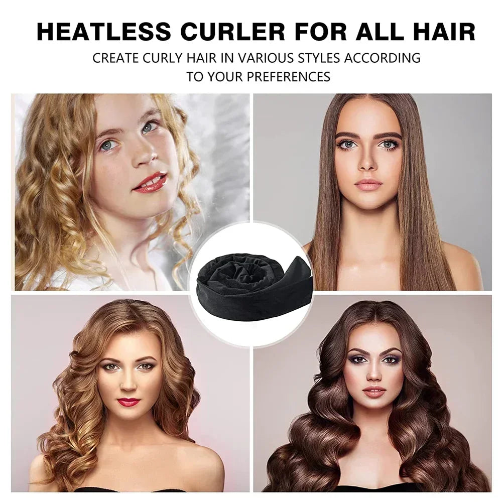 Heatless Curling Rod Headband No Heat Hair Curler Lazy Hair Rollers Soft Hair Curlers