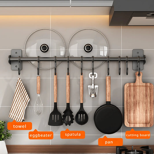 Kitchen Hook Rack Stainless Steel Wall Storage Utensils Holder Kitchen Accessories