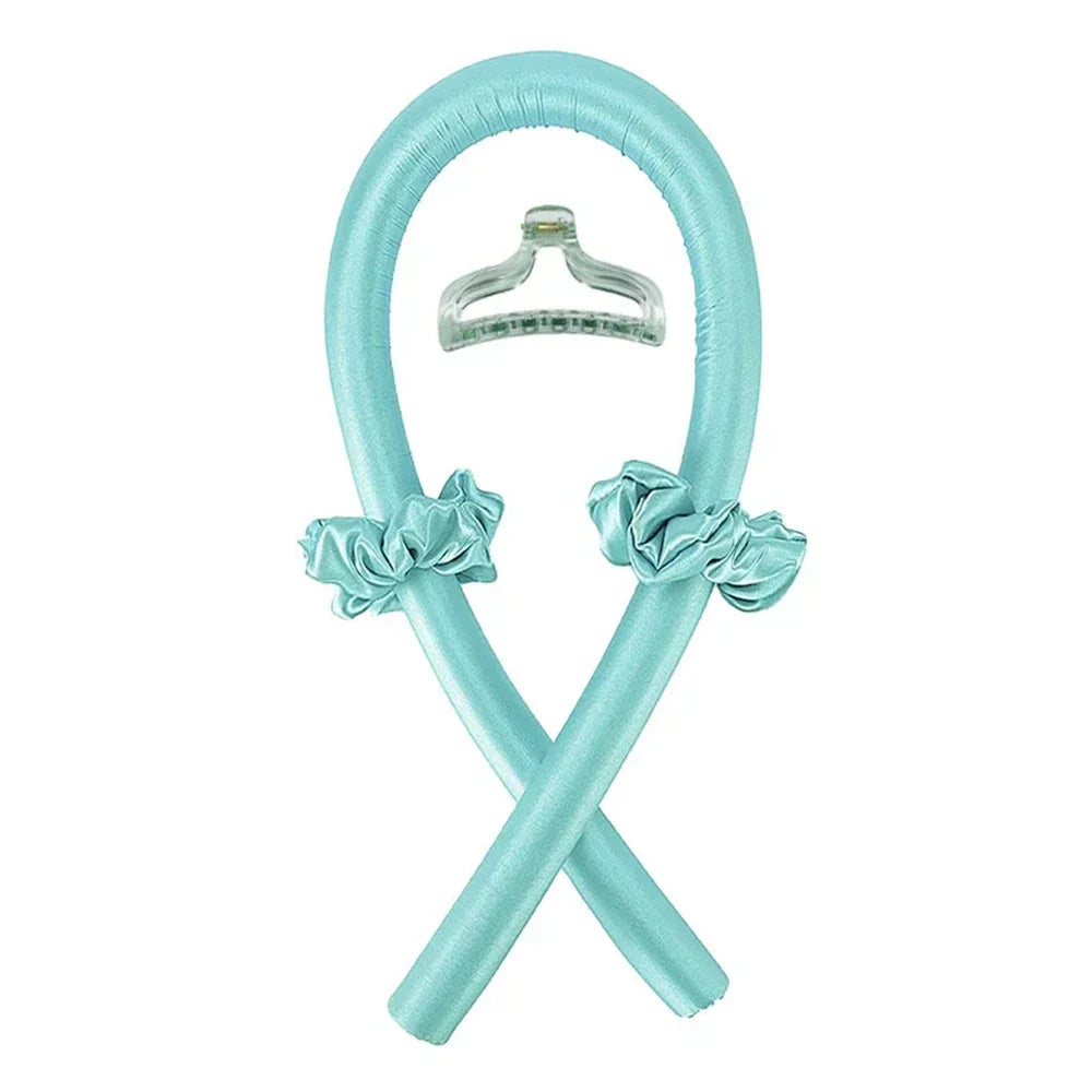Heatless Curling Rod Headband No Heat Silk Curls Ribbon Hair Rollers Sleeping Soft Headband