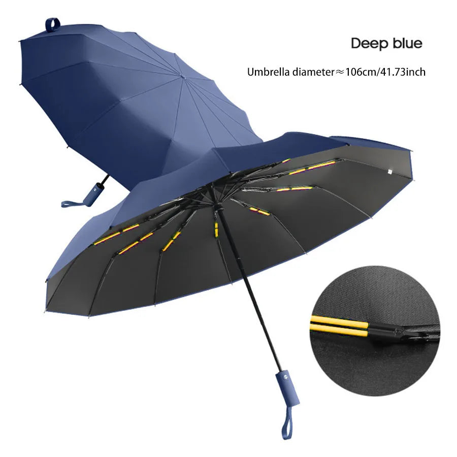 Reinforced 24-Bone Umbrella, Men's Business Strong And Durable Wind-resistant Umbrella