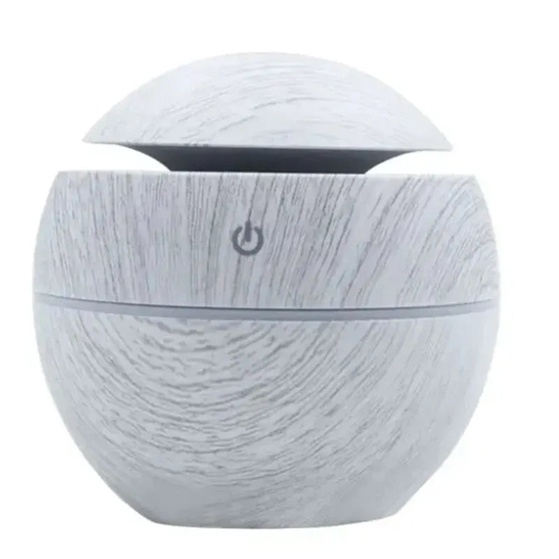 USB Ultrasonic Cool Mist Sprayer Essential Oil Fragrance Mini Home Wood Grain
