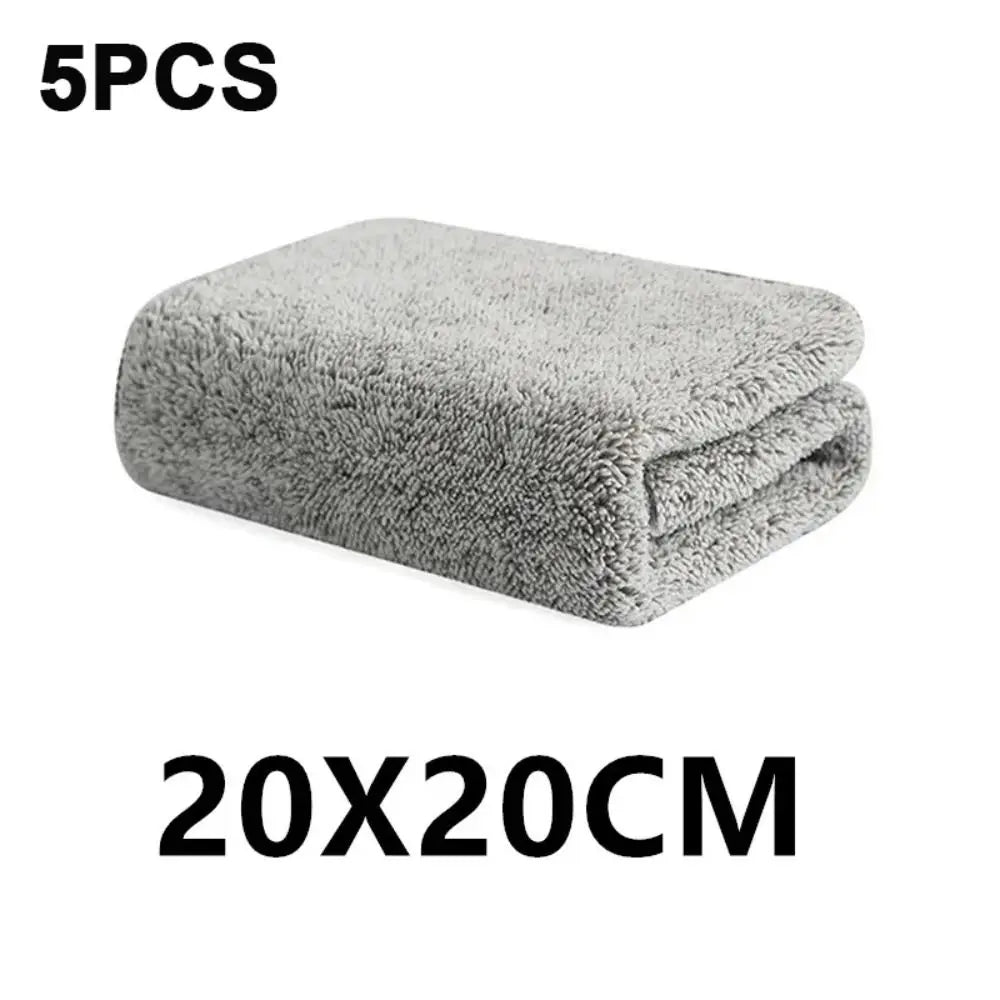 5Pcs Kitchen Cleaning Towel Absorbent Non-stick Oil Rags Pot Dish Washing Wipe Cloth