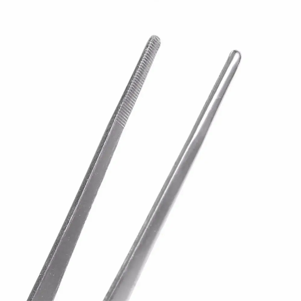 16/20/25/30cm Food Tweezers Toothed Tweezers Stainless Steel Long Food Tongs