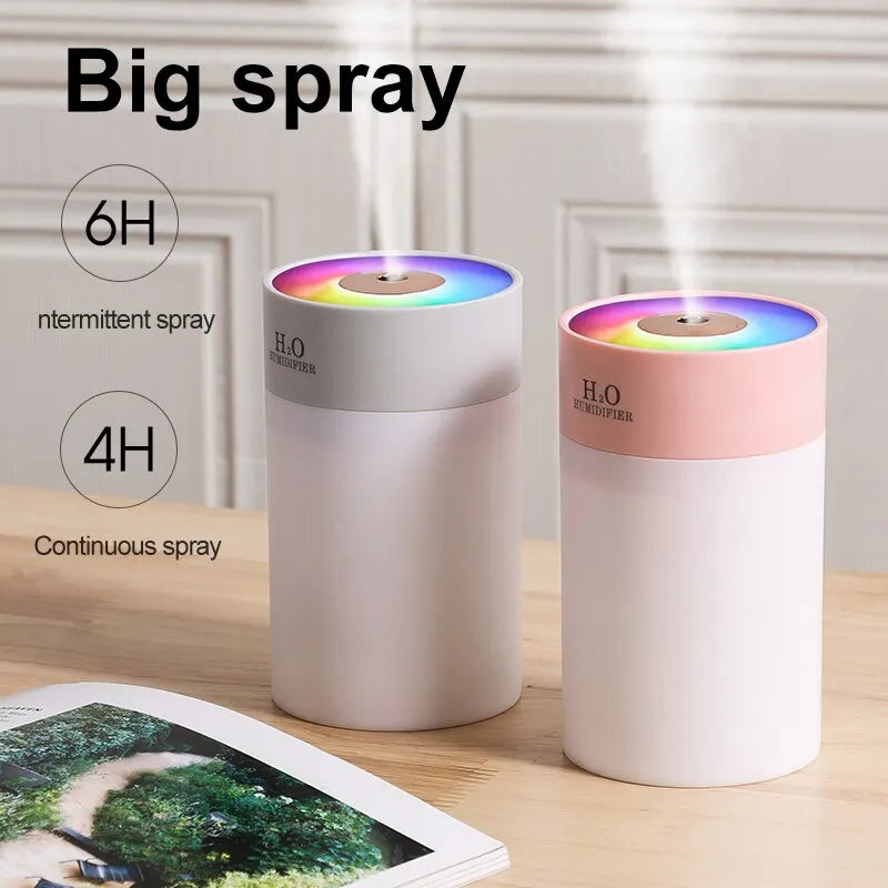 Luminous Humidifier Household Desktop Small Water Supplement Spray Air Humidification Usb