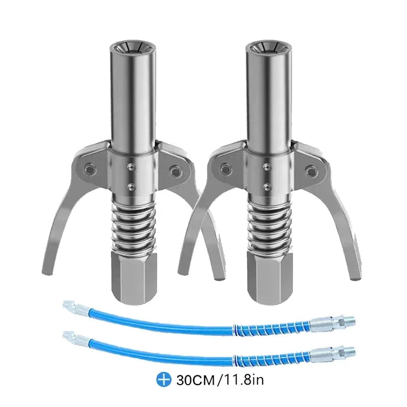 Grease Gun Coupler 10000 PSI NPTI/8 Oil Pump Lubricant Tools 2PCS Car Syringe Tip Grease