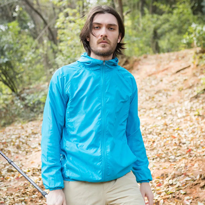 Camping Waterproof Jacket Men Women Windbreaker Men Raincoat