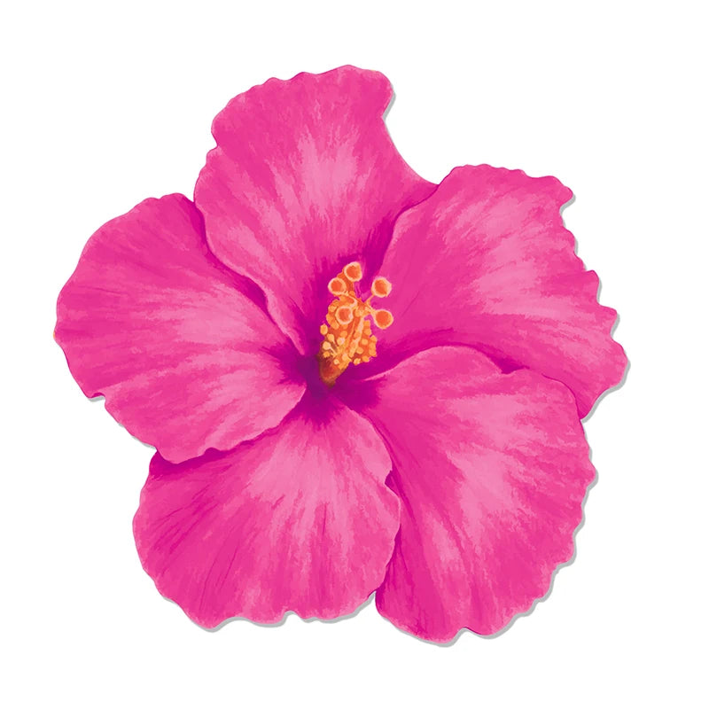 6PCS Hawaiian Flower Place Mat Wedding Party Dining Decor Paper Table Kitchen Accessories