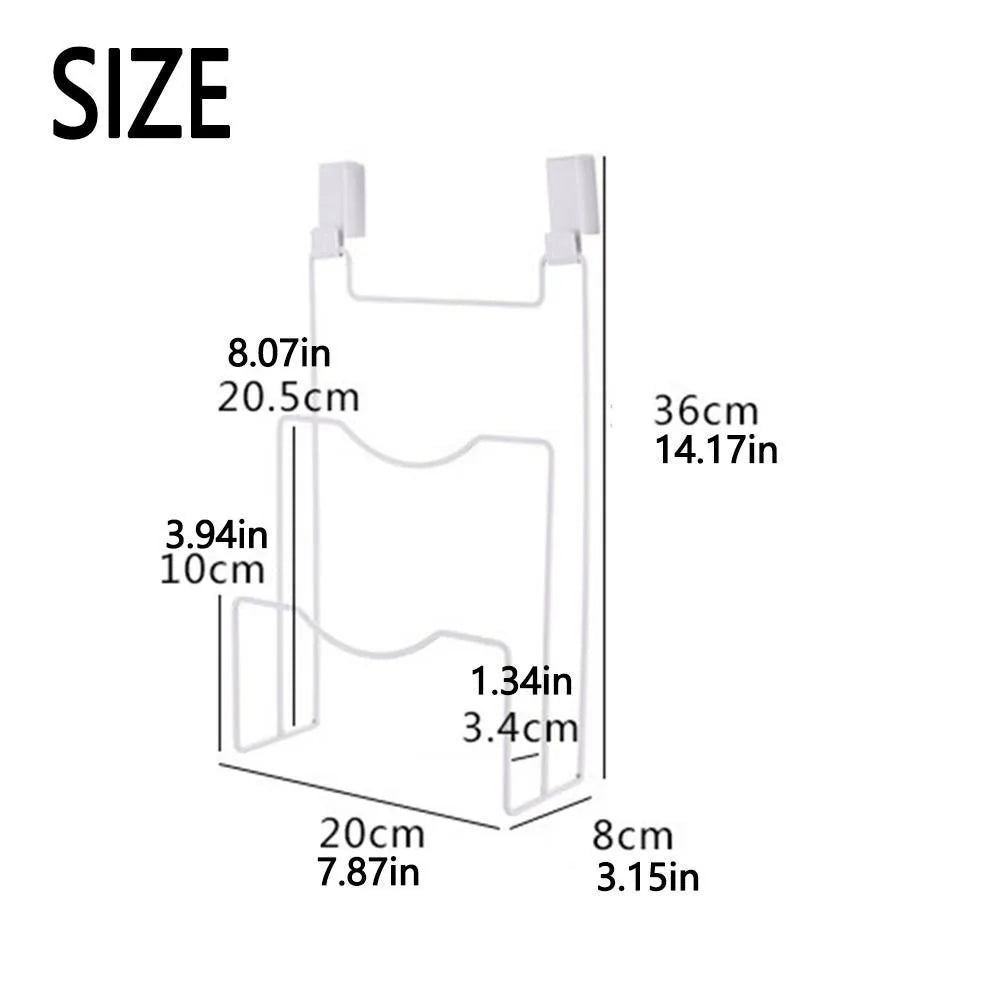 Wall Mounted Pot Cover Rack Suspension Space-saving Cutting Board Drainage Rack Kitchen