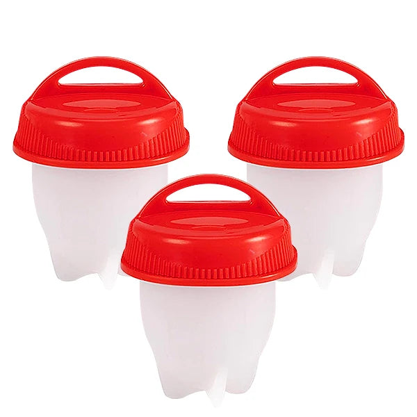 6PCS Egg Cooking Tool Non Stick Silicone Steaming Egg Cup Boiled In Water Egg Cup