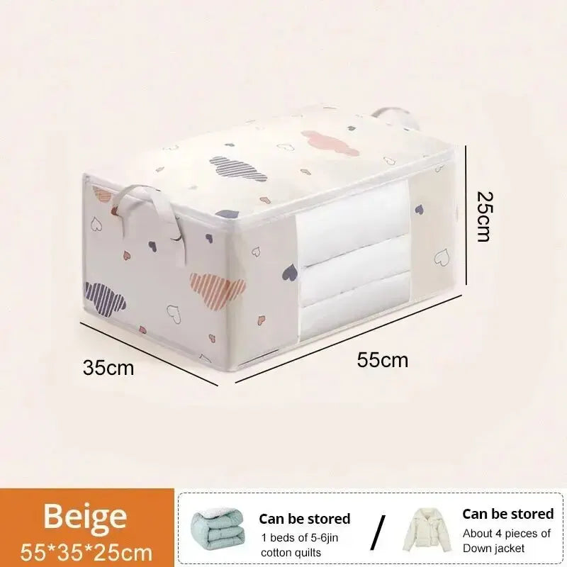 1pc Large/Small Quilt Clothes Storage Bag Moisture Dust Proof Proof Organizer