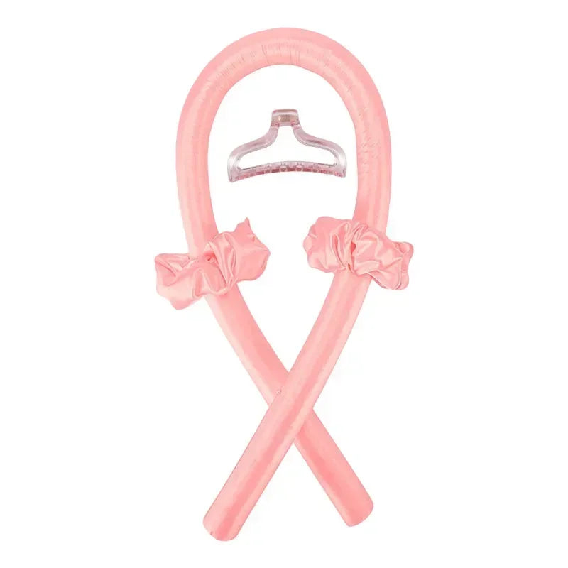 Heatless Curling Rod Headband No Heat Silk Curls Ribbon Hair Rollers Sleeping Soft Headband