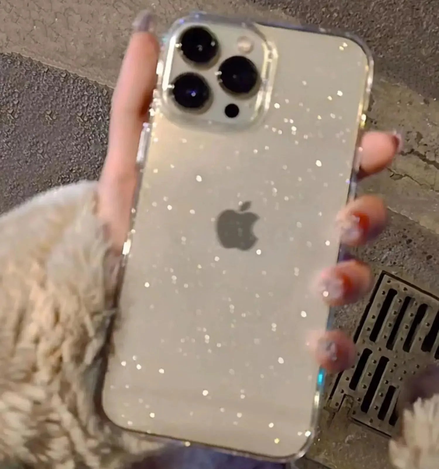 Luxury Bling Glitter Clear Phone Case For iPhone Shockproof Transparent Soft Cover