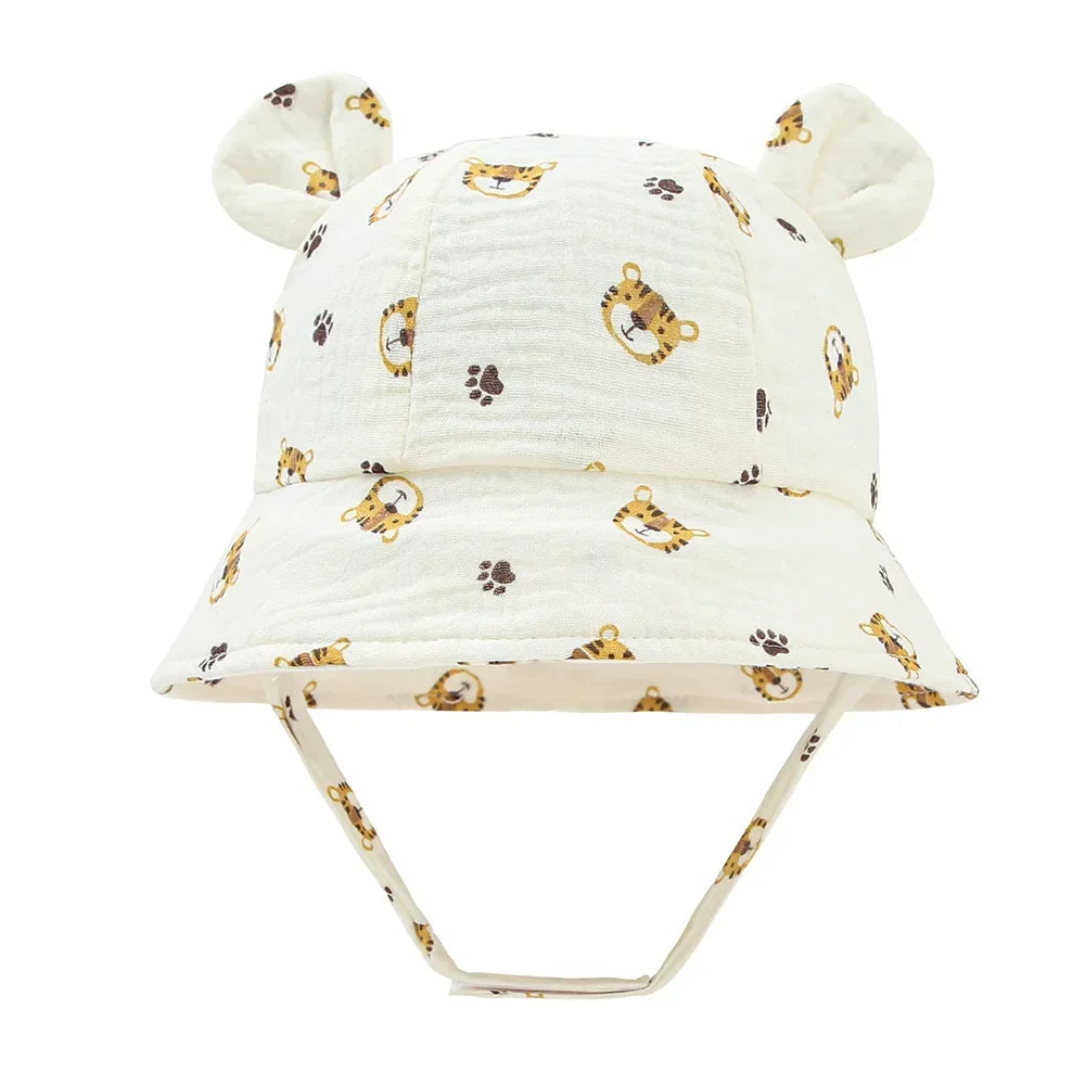 2022 New Autumn Baby Sun Hat Children Outdoor Rabbit Ear Beach Caps Boy Girl