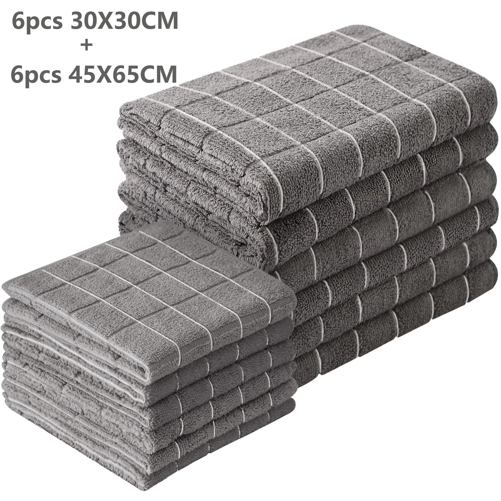 Microfiber Kitchen Towels Super Soft Absorbent Dish Towels Lint Free Dishcloths for Drying Dishes