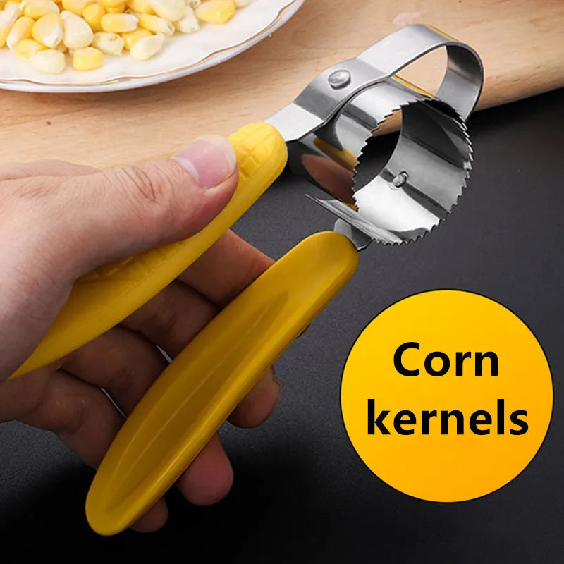 Manual Stainless Steel Corn Thresher Peeler Cob Stripper Remover Food Crusher Separator