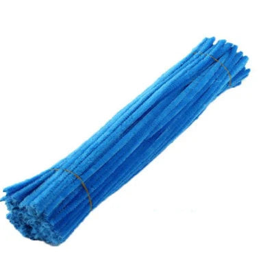 50PCS 30cm Chenille Stems Pipe Cleaners Kids Plush Educational Toy Colorful Pipe