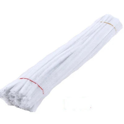 50PCS 30cm Chenille Stems Pipe Cleaners Kids Plush Educational Toy Colorful Pipe