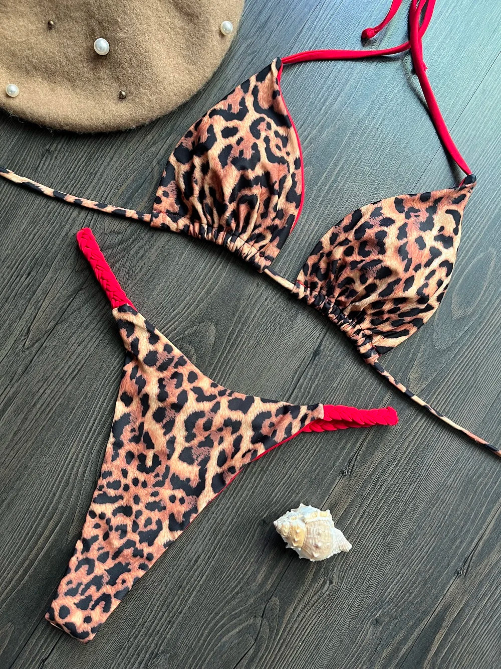 Bikini High Waist Swimsuit Sexy Thong Bikini Set Zebra Print Women Brazilian Swimwear